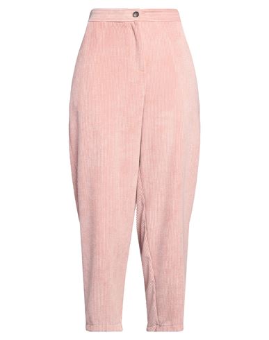VICOLO VICOLO WOMAN PANTS BLUSH SIZE L POLYESTER, POLYAMIDE, ELASTANE 