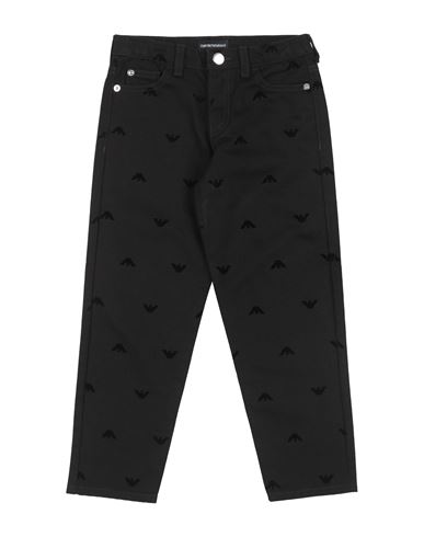 Emporio Armani Toddler Girl Jeans Black Size 6 Cotton, Viscose In Black