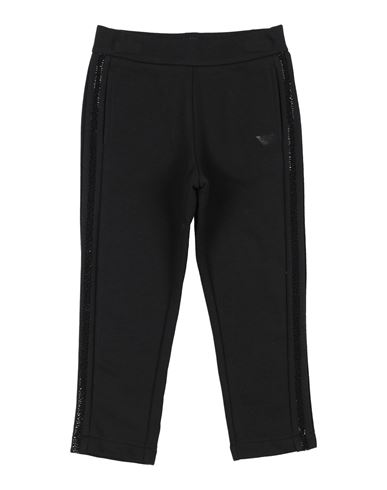 Emporio Armani Toddler Girl Pants Black Size 6 Cotton, Polyester In Black