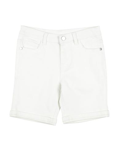 Trussardi Junior Toddler Boy Denim Shorts White Size 6 Cotton, Lycra In White