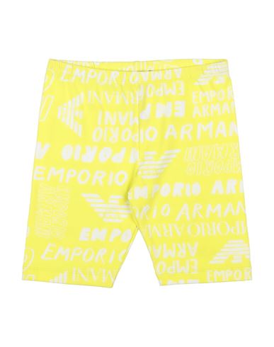 Emporio Armani Toddler Girl Shorts & Bermuda Shorts Yellow Size 6 Cotton, Elastane In Yellow
