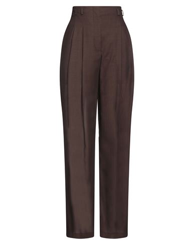 Philosophy Di Lorenzo Serafini Woman Pants Chocolate Brown Size 10 Virgin Wool, Polyester In Brown