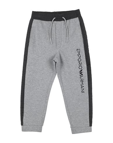 Emporio Armani Toddler Boy Pants Grey Size 6 Cotton, Polyester, Elastane, Polyamide In Grey