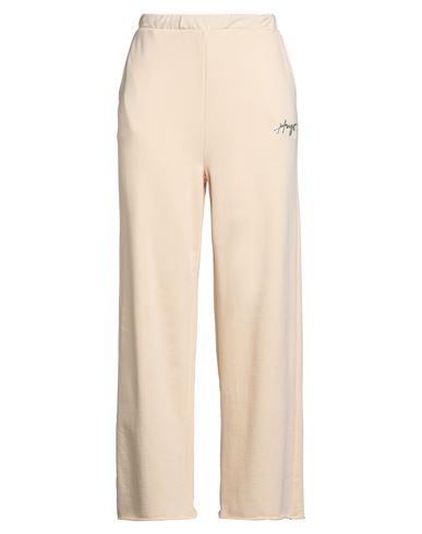 Hugo Boss Hugo Woman Pants Cream Size L Cotton, Polyester In White