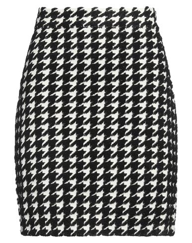 Burberry Woman Mini Skirt Black Size L Polyester, Viscose, Polyamide, Elastane In Black