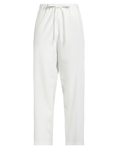Mm6 Maison Margiela Woman Pants White Size 6 Polyester, Elastane In White