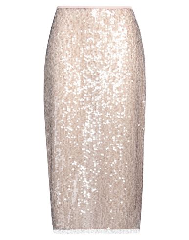 Msgm Woman Midi Skirt Blush Size 6 Polyester