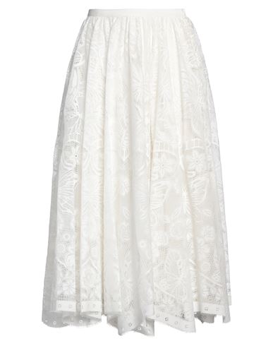 Dior Woman Midi Skirt White Size 6 Silk