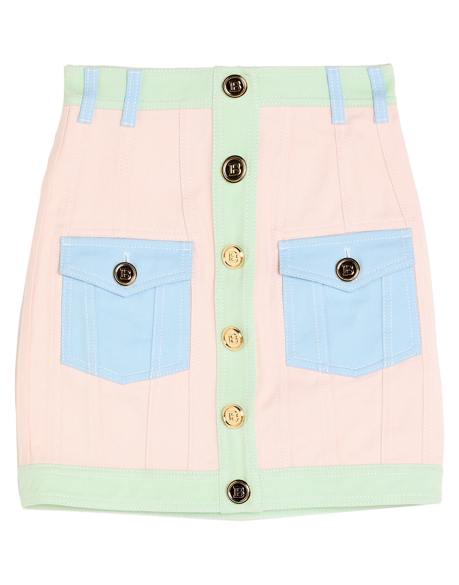 BALMAIN BALMAIN BOTTOMWEAR Denim φούστα