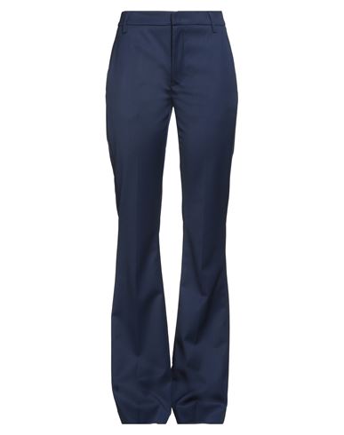 Dondup Woman Pants Navy Size 27 Virgin Wool, Elastane In Blue