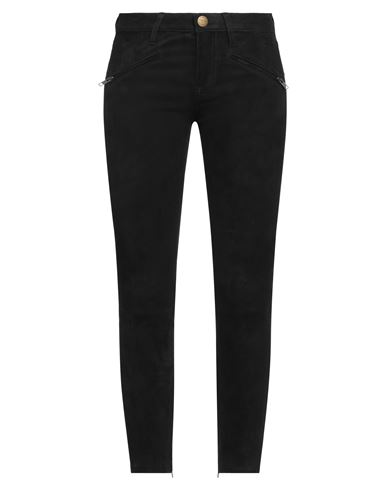 Current Elliott Current/elliott Woman Pants Black Size 28 Lambskin In Black