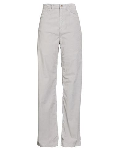 Emporio Armani Woman Pants Light Grey Size 31 Cotton, Elastane In Gray
