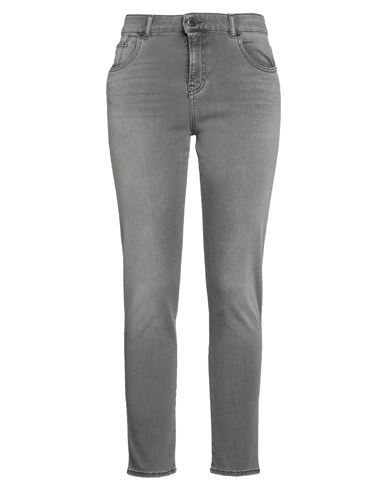 Emporio Armani Woman Jeans Grey Size 27 Cotton, Lyocell, Elastomultiester, Elastane In Gray