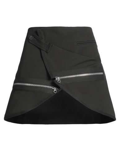 Courrèges Woman Mini Skirt Dark Brown Size 4 Cotton In Brown