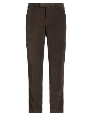 Pt Torino Man Pants Chocolate Brown Size 42 Cotton, Elastane In Brown