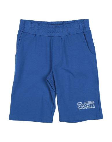Cavalli Class Junior Toddler Boy Shorts & Bermuda Shorts Blue Size 6 Cotton, Elastane In Blue