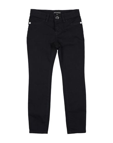 Emporio Armani Toddler Girl Jeans Midnight Blue Size 6 Cotton, Polyester, Elastane In Blue