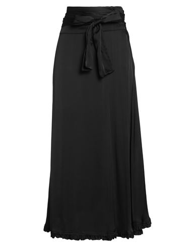 Alessia Santi Woman Maxi Skirt Black Size 10 Viscose In Black