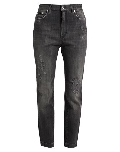 Dolce & Gabbana Woman Jeans Charcoal Size 10 Cotton, Elastane