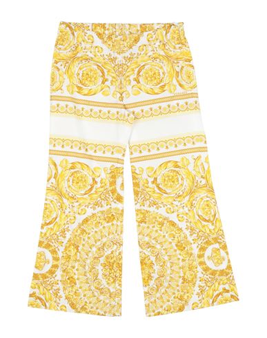 VERSACE YOUNG VERSACE YOUNG TODDLER GIRL PANTS YELLOW SIZE 5 COTTON 