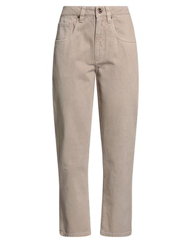 Brunello Cucinelli Woman Pants Sand Size 12 Cotton In Neutral