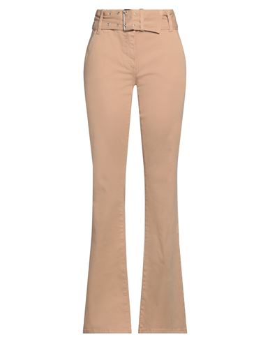 Moschino Jeans Woman Pants Camel Size 6 Cotton, Elastane