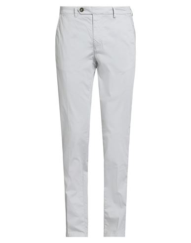 Manuel Ritz Man Pants Light Grey Size 32 Cotton, Elastane In Gray