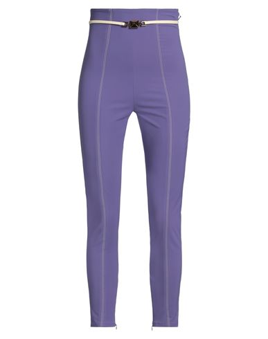 Elisabetta Franchi Woman Pants Purple Size 8 Polyamide, Elastane In Purple