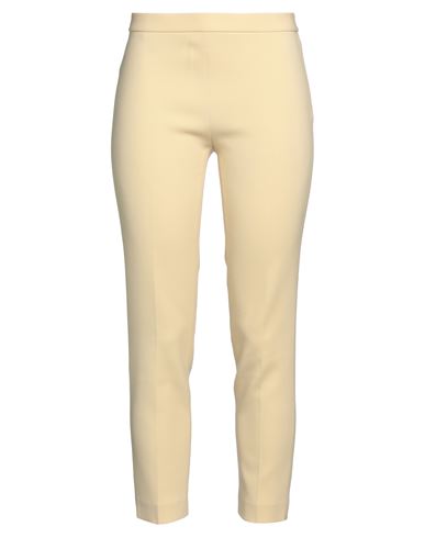 The Row Woman Pants Pastel Yellow Size 6 Virgin Wool, Elastane In Yellow