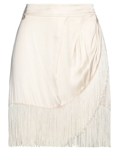 Pinko Woman Mini Skirt Ivory Size 2 Viscose