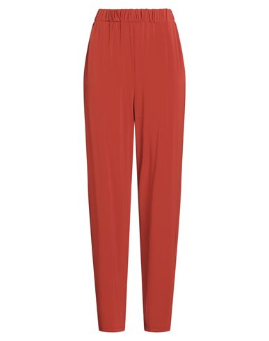 Max Mara Leisure Woman Pants Rust Size L Viscose, Elastane In Orange