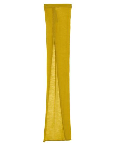 Rick Owens Woman Mini Skirt Mustard Size S Virgin Wool In Yellow