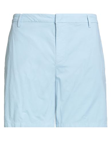 Dondup Man Shorts & Bermuda Shorts Sky Blue Size 35 Cotton, Elastane In Blue