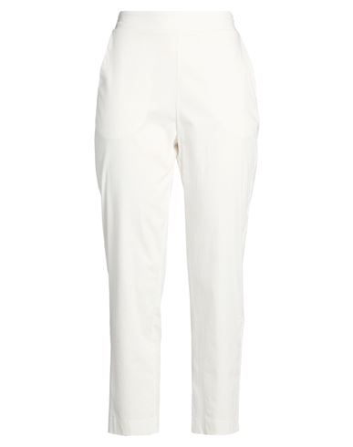Caractere Caractère Woman Pants White Size 8 Cotton, Polyamide, Elastane