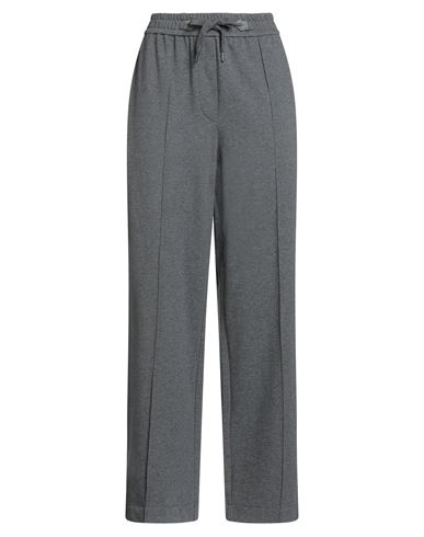 Brunello Cucinelli Woman Pants Grey Size Xl Cotton, Elastane, Brass In Gray
