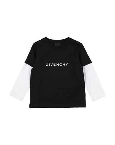Givenchy Toddler Girl T-shirt Black Size 5 Cotton, Elastane In Black