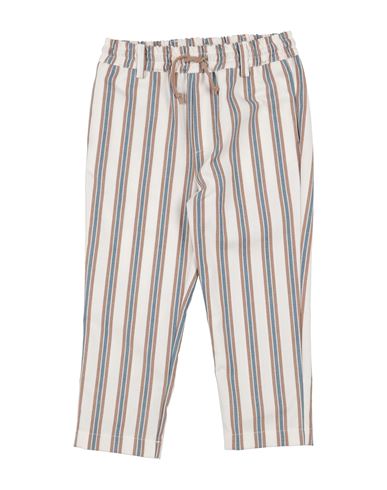 DANIELE ALESSANDRINI DANIELE ALESSANDRINI TODDLER BOY PANTS IVORY SIZE 5 POLYESTER, COTTON, ELASTANE 
