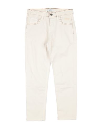 MSGM MSGM TODDLER BOY PANTS OFF WHITE SIZE 6 COTTON, ELASTANE 