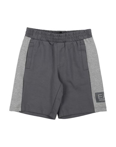 Ea7 Toddler Boy Shorts & Bermuda Shorts Grey Size 4 Cotton In Grey