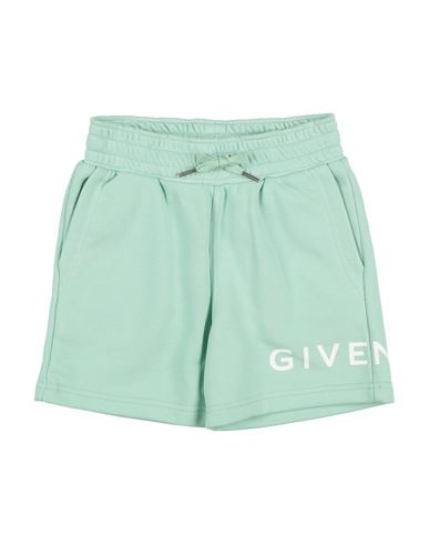 Givenchy Toddler Boy Shorts & Bermuda Shorts Light Green Size 4 Cotton, Polyester In Multi