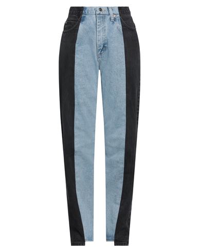 E.l.v Denim E. L.v. Denim Woman Jeans Blue Size 28 Cotton In Blue