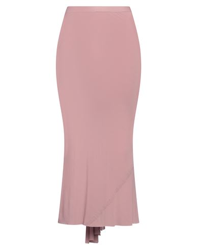 Rick Owens Woman Maxi Skirt Antique Rose Size 6 Cupro, Elastane