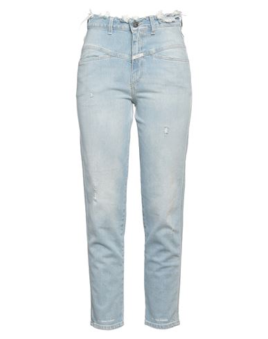 CLOSED CLOSED WOMAN JEANS BLUE SIZE 30 ORGANIC COTTON, ELASTANE 