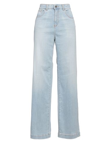 Emporio Armani Woman Jeans Blue Size 32 Cotton, Polyester, Viscose, Elastane In Blue