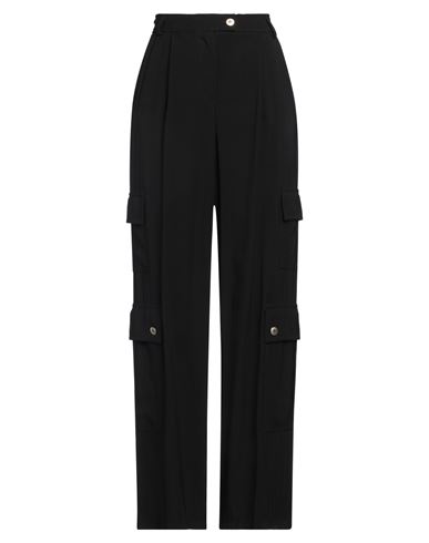 Kaos Woman Pants Black Size 10 Viscose, Polyester In Black
