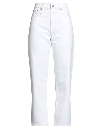 R13 Woman Jeans White Size 26 Cotton In White