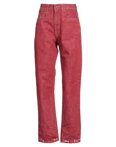 R13 Woman Jeans Brick Size 24 Cotton In Red