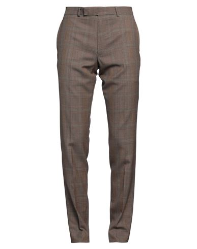 Dunhill Man Pants Camel Size 36 Wool In Beige