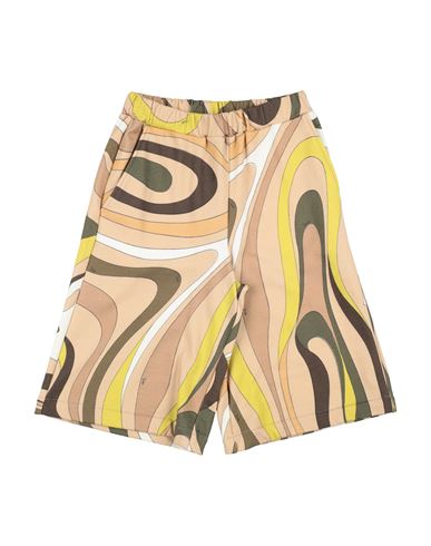 PUCCI PUCCI TODDLER BOY SHORTS & BERMUDA SHORTS MILITARY GREEN SIZE 6 COTTON 