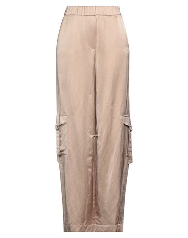 Shop Luisa Cerano Woman Pants Light Brown Size 12 Viscose, Cotton, Linen In Beige